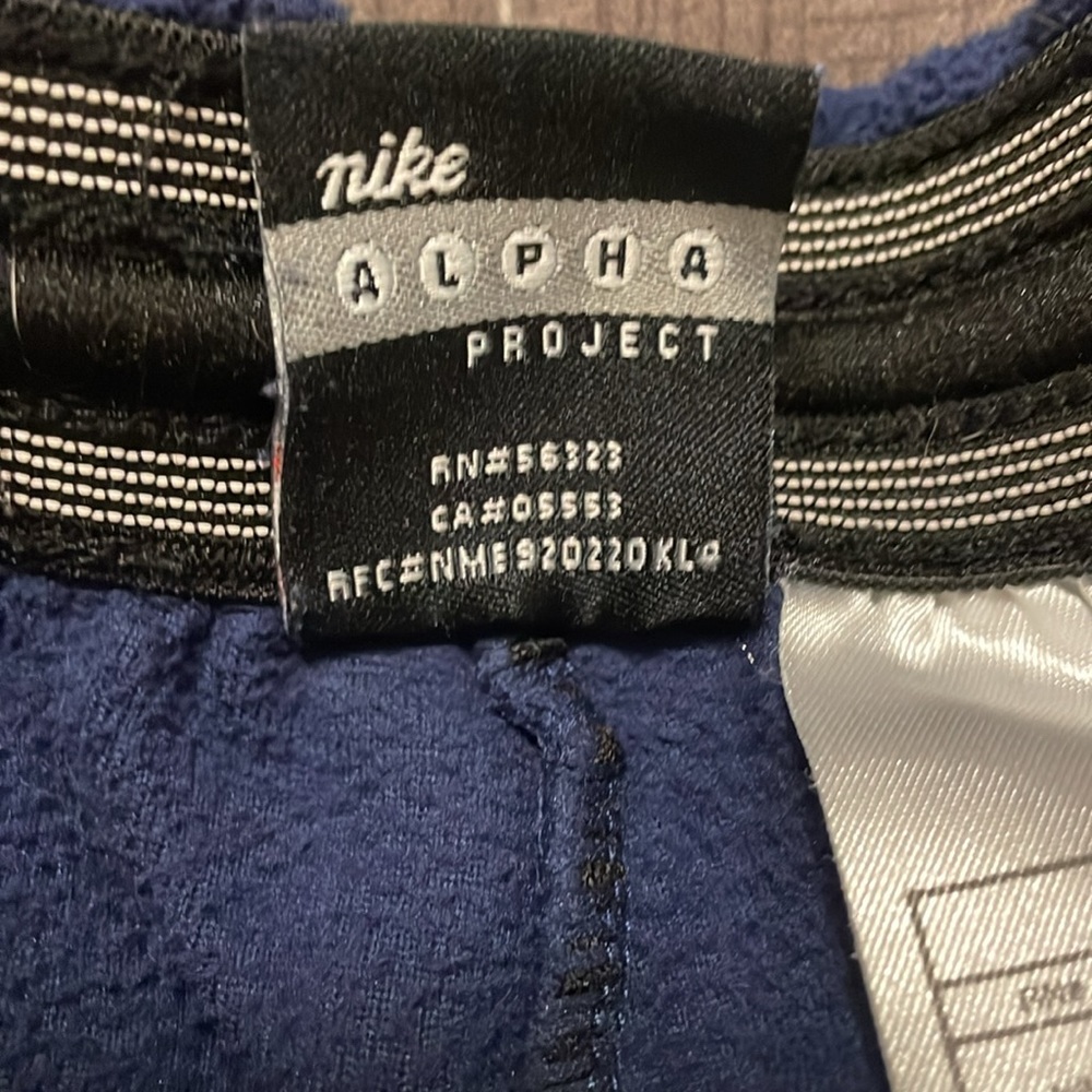 Nike running navy blue fleece pants. Size XL - Picture 10 of 10